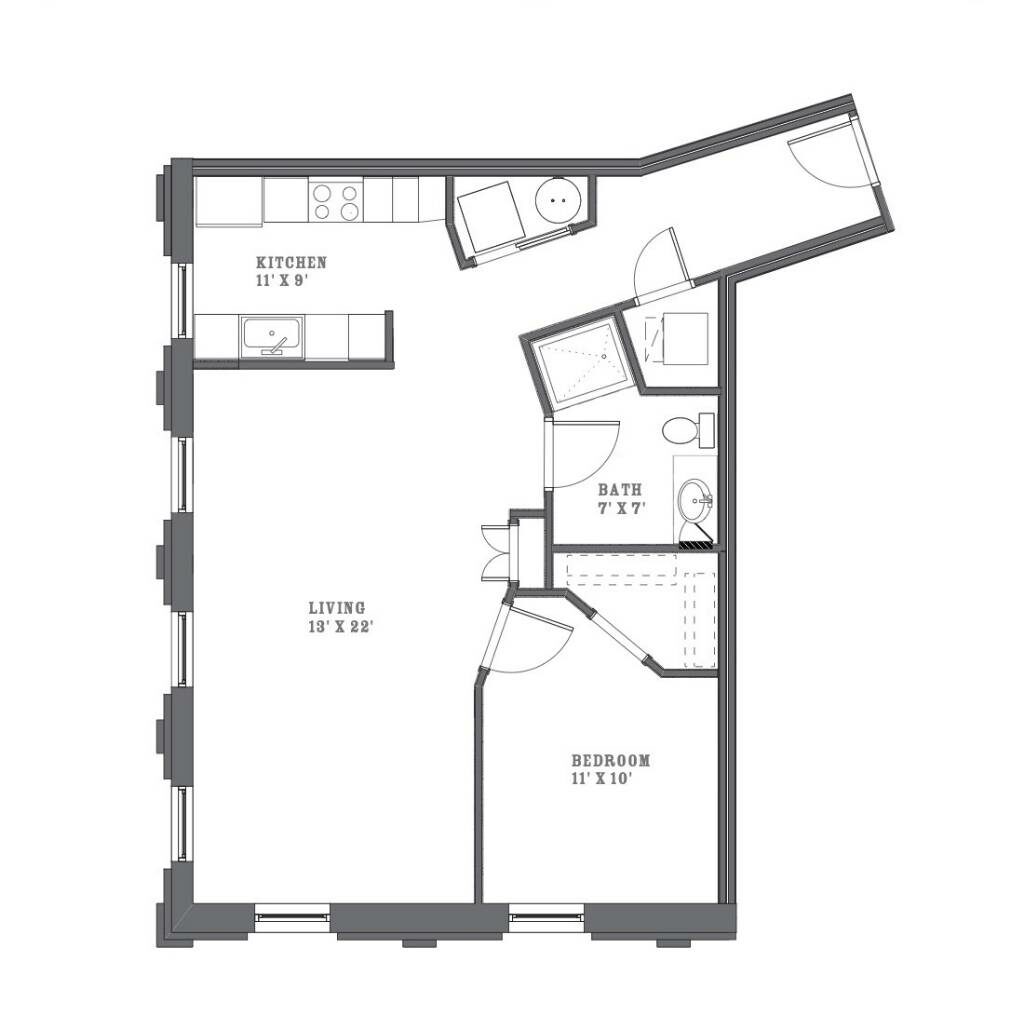 Cream City Lofts Floor Plan I